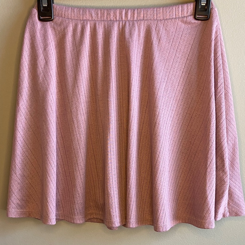 No Less Than Mauve Skater Skirt (Size M, NWT)